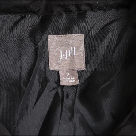 J Jill Down Filled Black Womens Puffer Vest, Small - Picture 6 of 11